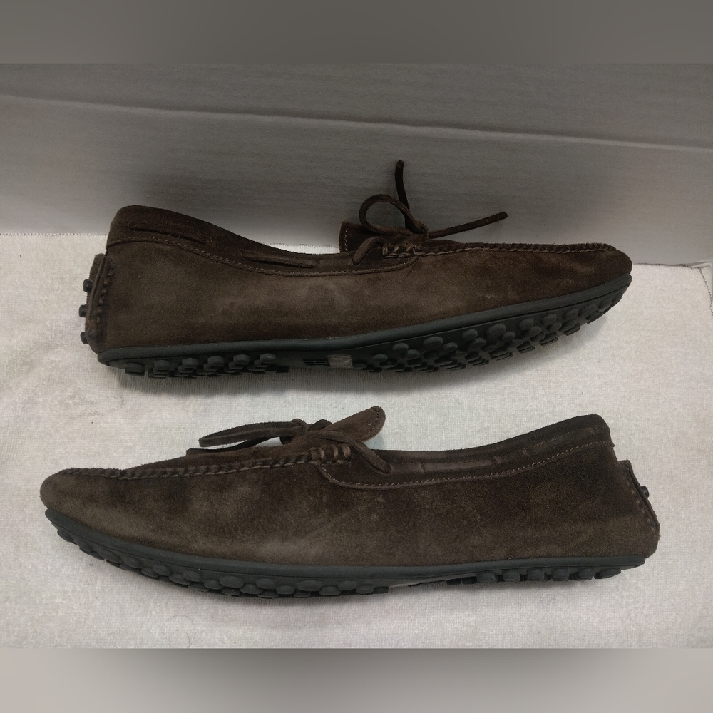 FRYE Allen moccasine suede #12 - Picture 8 of 11